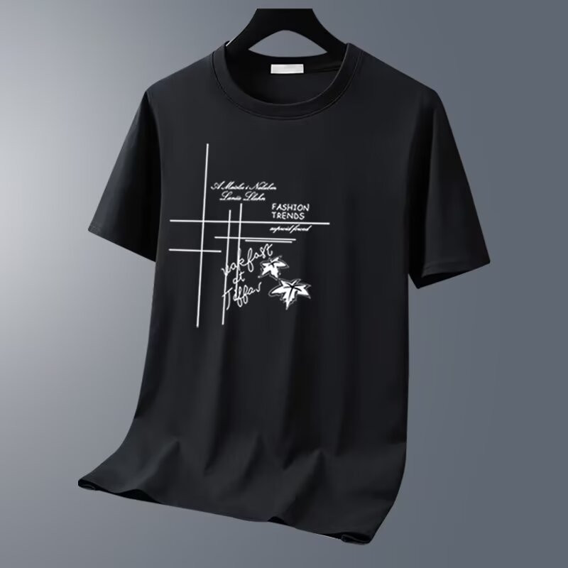 เสื้อยืดอินเทรนด์ สัมผัสเย็น ครึ่งแขนยาว ใส่สบาย