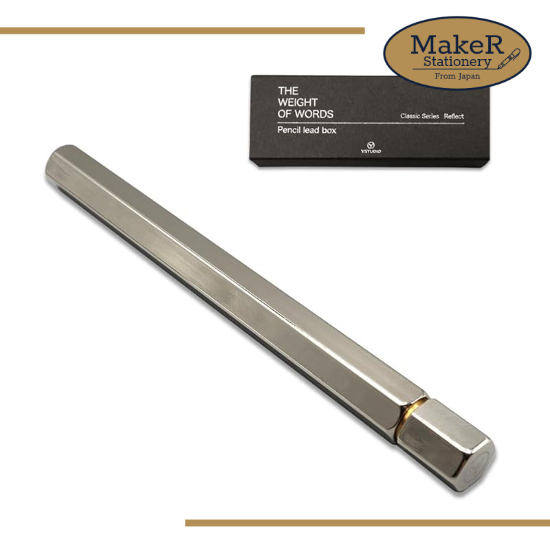 ystudio YS-STAT-59 sharp pencil case shiny silver/ From Japan
