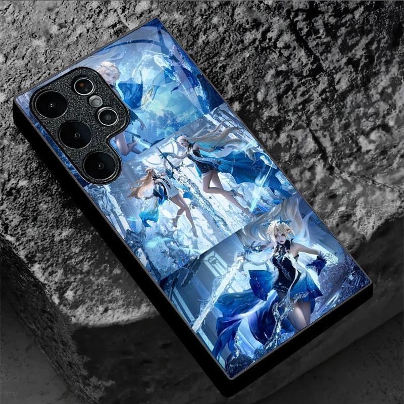 Cartthyia และ Fleurs 09 ออกแบบเคสโทรศัพท์แก้วสําหรับ Samsung Galaxy S20 S21 S22 S23 S24 S25 Ultra Pl