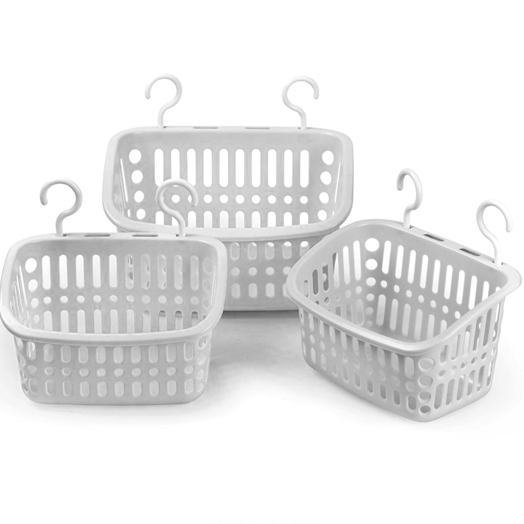 ตะกร้าอาบน้ําอเนกประสงค์พร้อมตะขอ-ที่เก็บของแบบแขวนในห้องน้ํากันน้ํา-ห้องครัวจิปาถะและชั้นวางจัดระเบียบอุปกรณ์อาบน้ํา - รูปที่ 7