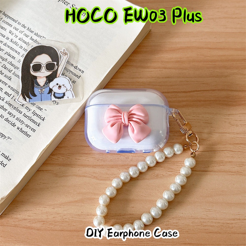 บูติกต้นฉบับสําหรับ HOCO EW03 Plus Case DIY น่ารักกุทัณฑ์ซิลิโคนอ่อนนุ่มหูฟังกรณีปลอก NO.3