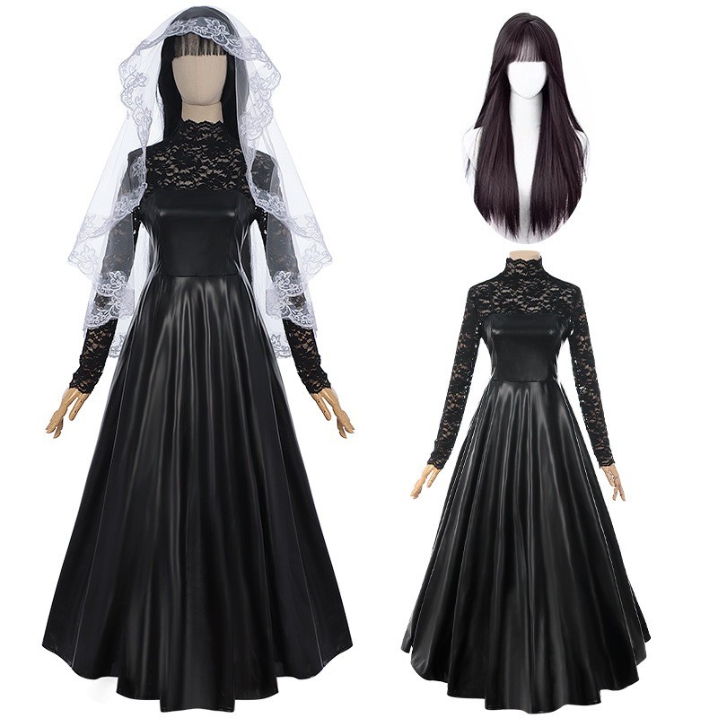 💋 SAKAMOTO DAYS Osaragi คอสเพลย์เครื่องแต่งกายญี่ปุ่น Giant Buddha อะนิเมะชุดลูกไม้สีดํา W031