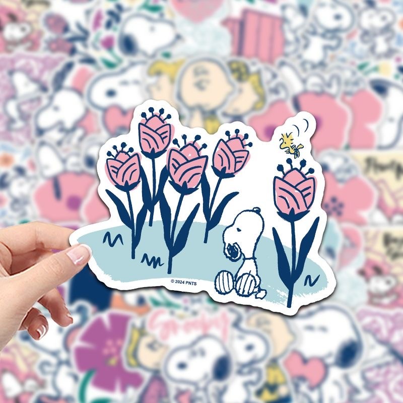 สติ๊กเกอร์ Snoopy 50 แผ่นกันน้ํา ins สไตล์สติกเกอร์กระเป๋าเดินทาง/ถ้วยน้ํา/สมุดมือ Universal Self-Adhesive ตกแต่ง Handy เครื่องมือ - รูปที่ 2