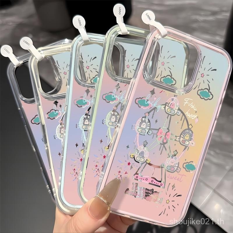 สีสัน Ferris World หมุนสําหรับ iPhone 14 16 13 15 12 11 16PRO 14PRO 11PRO 11PROMAX 14PROMAX 16PROMAX