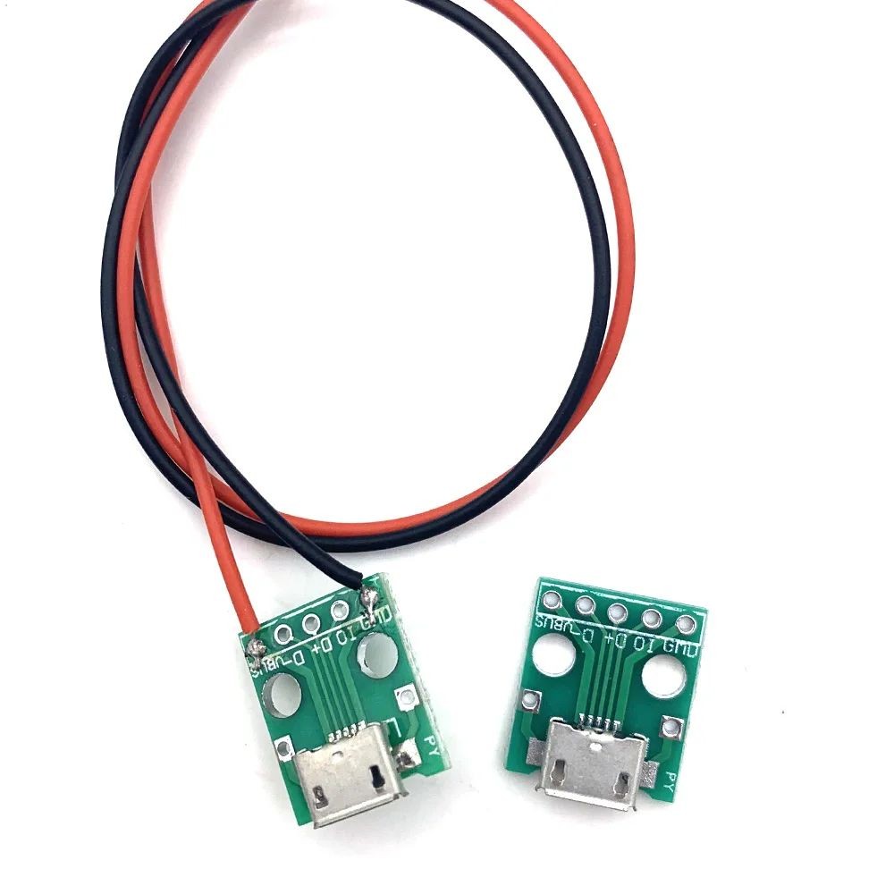 10PCS 5pin Micro USB PCB 2.0 หญิงหัว A Connector 4pin Type-C สายไฟหญิง 3.1 High-current power adapte