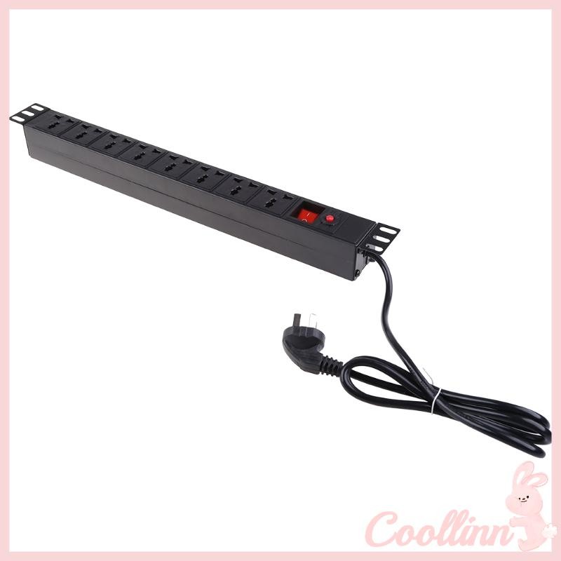 COO 1U PDU Power Strip Surge Protector สําหรับ w สายไฟยาว 250V 10A Fast Charge