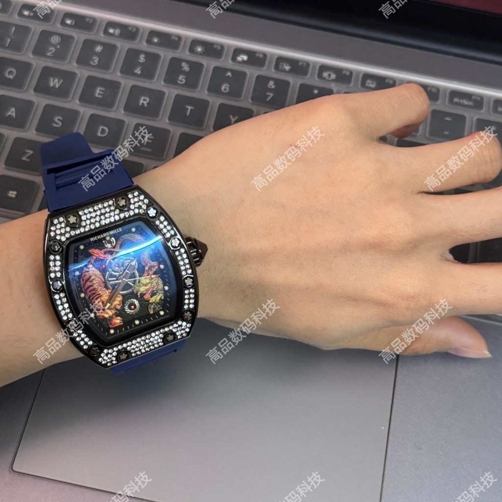 Hhh Overseas Edition Richard Dragon Tiger Domineering Wrist Watch Top Mens Fashion Wrist Watch Quart
