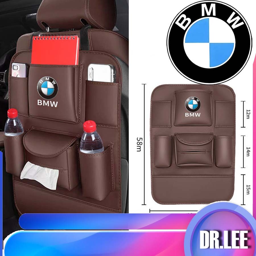 [READY] BMW F30 Car Seat Back Storage Bag Anti-Kick Pad BMW E46 Body Kit ของแต่งรถ BMW G20 F10 E90 E