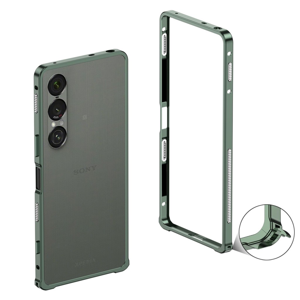 เคสโทรศัพท์โลหะบางเฉียบสําหรับ Sony xperia 1 VI VII การกระจายความร้อนกรอบเปลือยสแตนเลส Seahorse หัวเข็มขัดการออกแบบเคสป้องกัน - รูปที่ 7