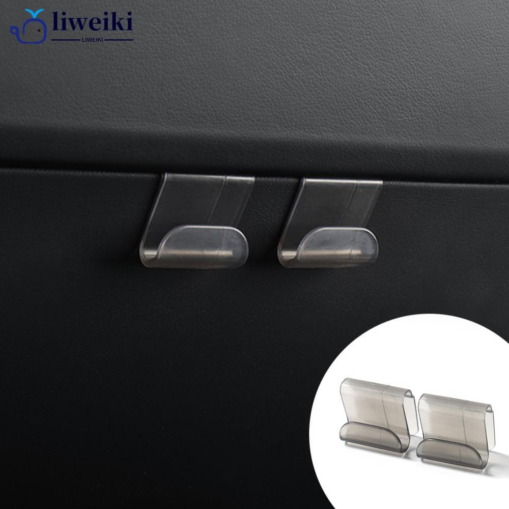 LIWEKI 2 ชิ้นรถกล่องถุงมือซ่อนตะขอผู้โดยสารกระเป๋าแขวนกระเป๋าหมวกผู้ถือภายในเก็บร่มอุปกรณ์อัตโนมัติส