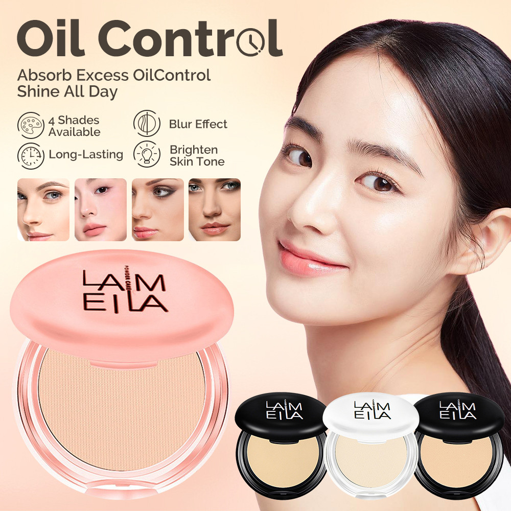 LAMEILA แป้งพัฟ แป้งพับ แป้งผสมรองพื้น แป้งพัฟกันน้ำ แป้งคุมมัน แป้งเค้กทูเวย์ แต่งหน้าติดทนนานกันน้ำ Compacts Powders