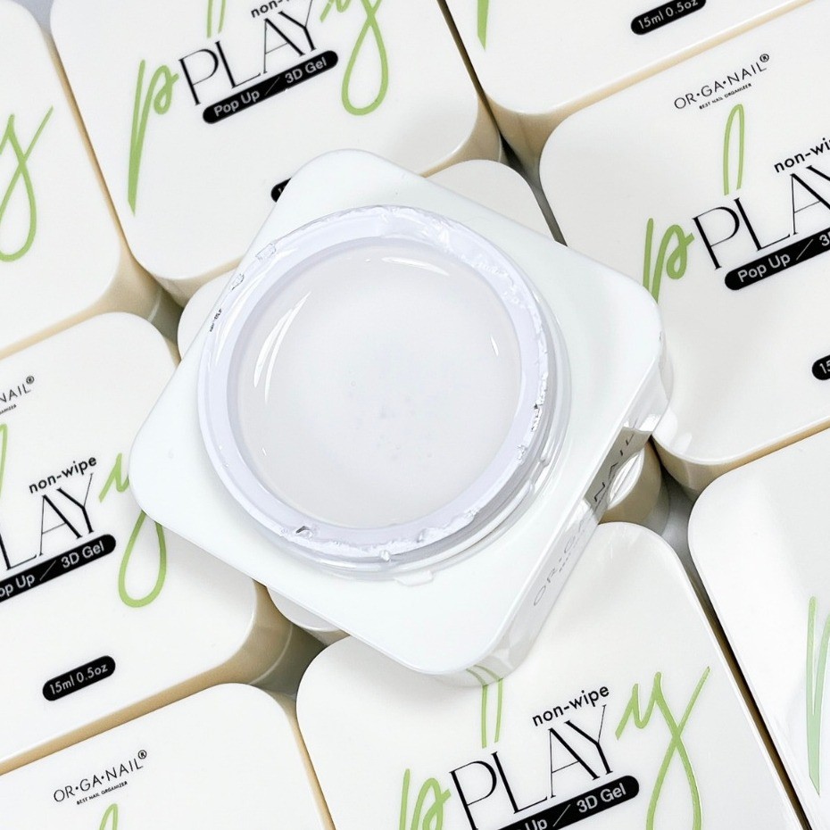 ORGANAIL Play Gel  Pop up - 3D Gel  เจลสำหรับทำลายนูน อบแล้วแห้งเลย สามารถขัดผงได้ กระปุกเขียว 15ml - รูปที่ 2