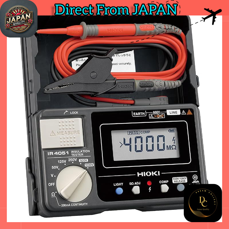 HIOKI (Hioki Electric) IR405x Series Digital Insulation Resistance Tester (Megohmmeter) — JIS Certif
