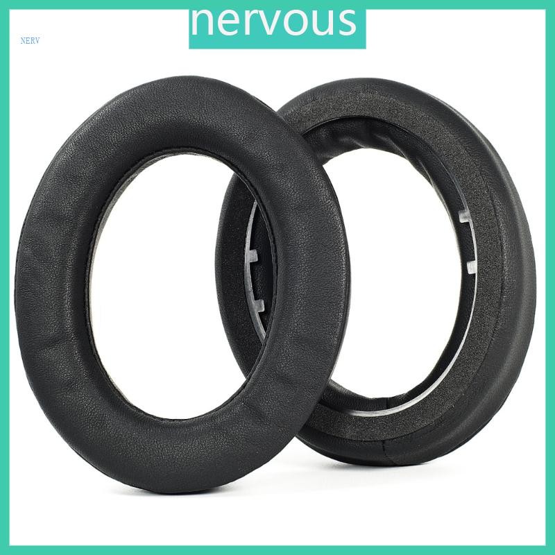 NERV หนังแกะแผ่นรองหูฟังสําหรับ HD490PRO HD490PROPlus หูฟังการออกแบบระบายอากาศ