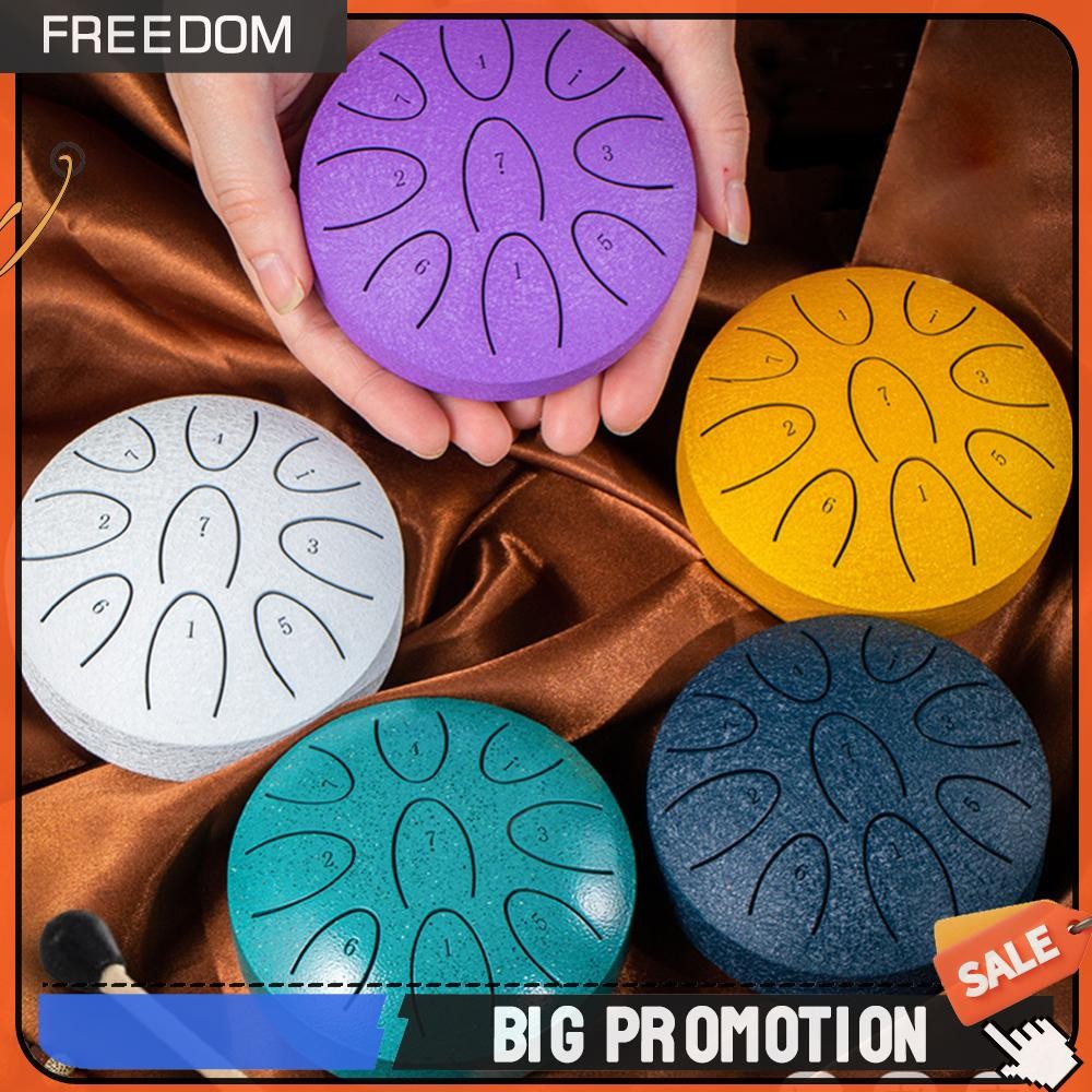 กลองลิ้นเหล็ก 4 นิ้ว 9-Note Ethereal Drum Handpan Drum สําหรับสมาธิโยคะ