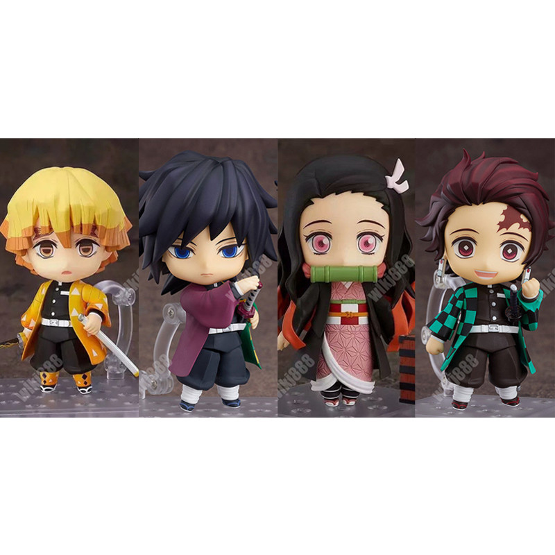 Nendoroid Demon Slayer Action Figure Tanjiro Kamado รุ่น Zenitsu Agatsuma Nezuko Kamado ของเล่น Akaz