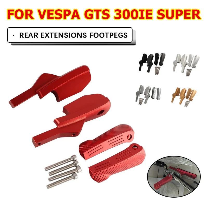 YL For Vespa GTS 300ie Super Sport Touring 250ie 125ie 125 250 300 Motorcycle Accessories Footrests 