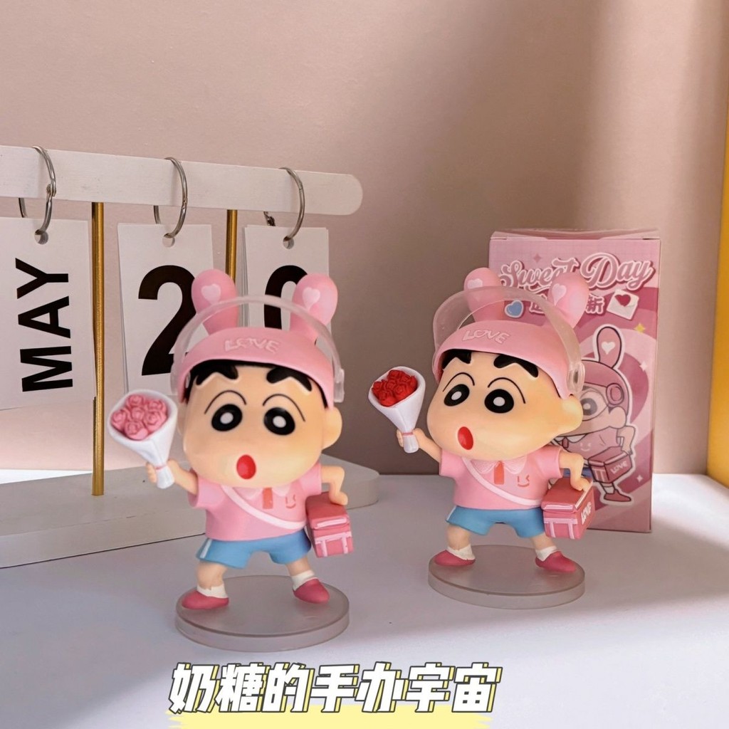 Crayon Shin Chan ดอกไม้ Takeaway Shin Chan cos อะนิเมะอินเทรนด์เล่นรูปน่ารักรุ่นเดสก์ท็อปเครื่องประด