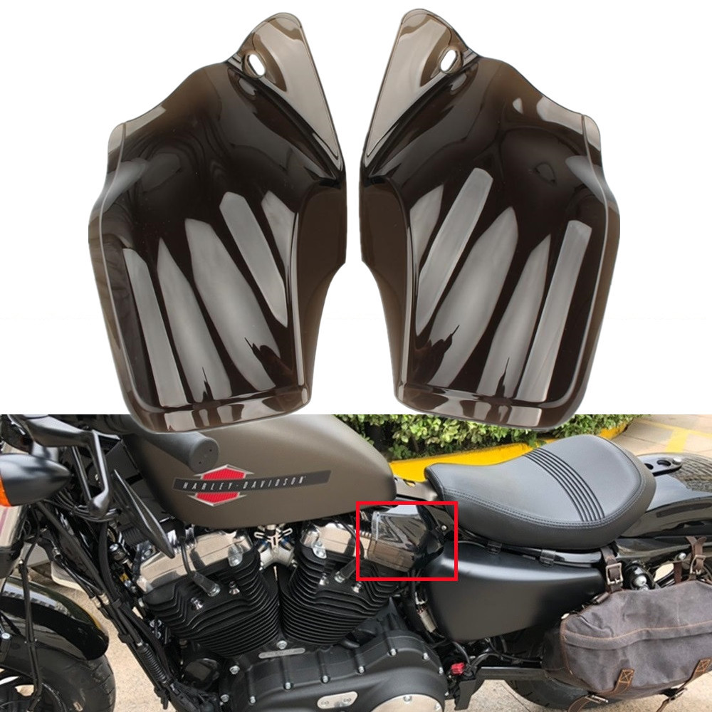 รถจักรยานยนต์อานโล่ปกป้องกรอบกลาง Air Heat Fairing Deflector สําหรับ Harley Sportster XL 883 1200 48 04-21