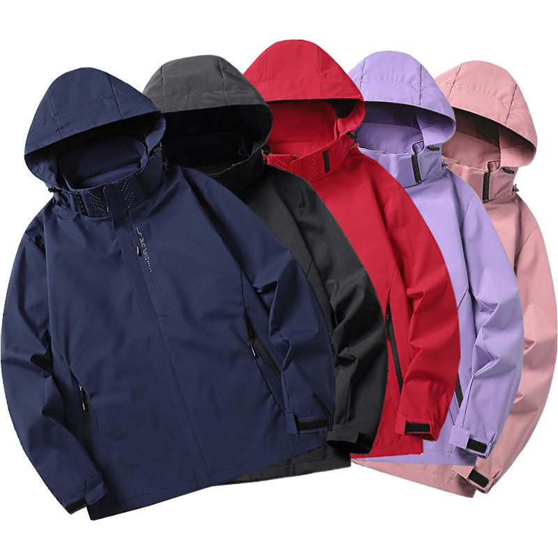 【Unisex】Hoodie Removeable Waterproof Jacket Hiking Light Breathable Unisex Camping Windproof Jacket For Men And Women