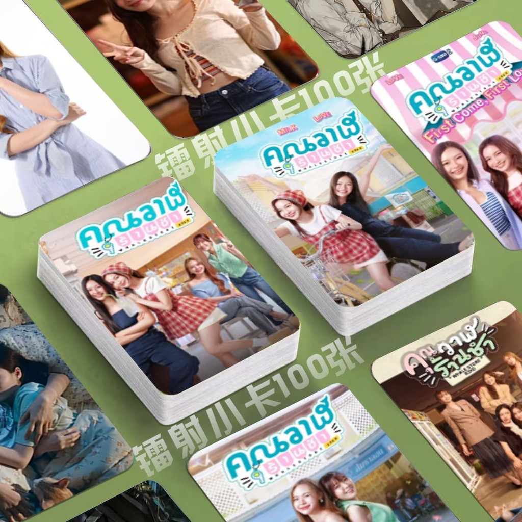 T Thai Drama Whale Grocery Store 100 Laser Photocards MilkLove Photos 10cm Rounded lomo Cards kk7.30
