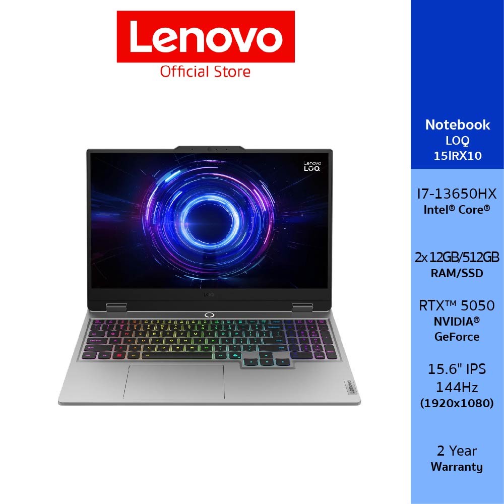 Lenovo LOQ 15IRX10(83JE00A1TA)Notebook Intel I7-13650HX Nvidia GeForce RTX 5050 15.6" IPS 144Hz