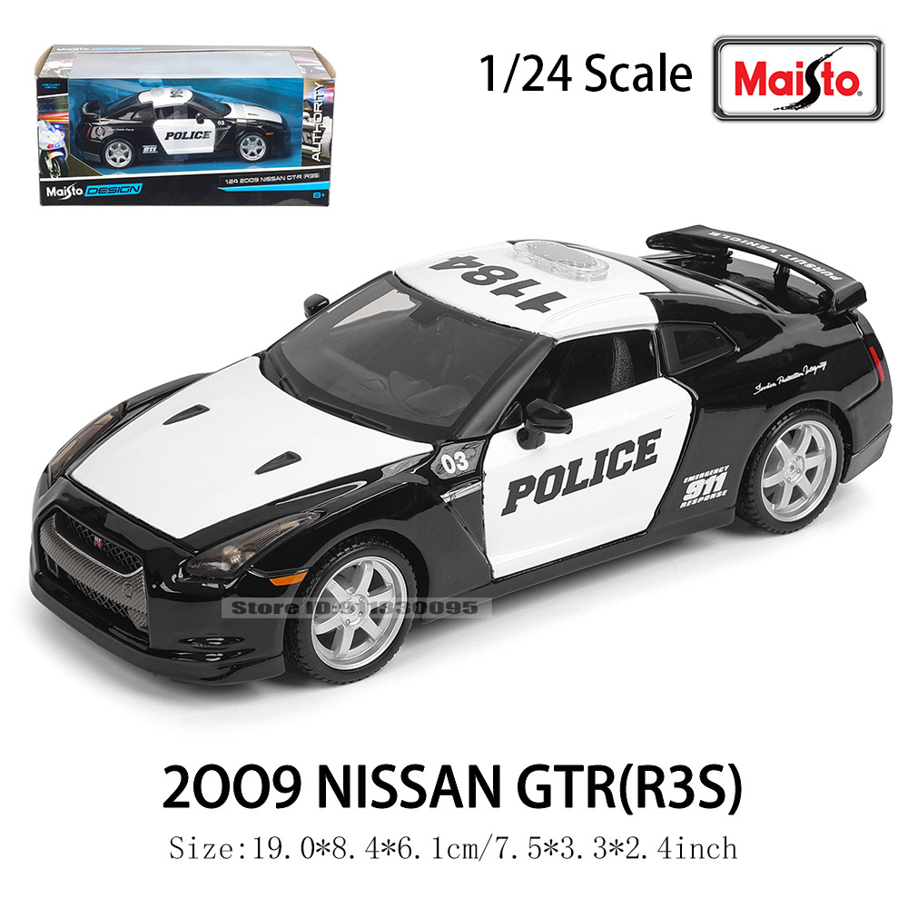 Maisto 1:24 2009 Nissan GTR Car Classic Edition จําลองรถรุ่นคอลเลกชันของขวัญของเล่นเด็กผู้ชาย