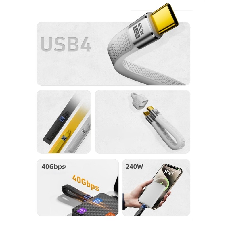 Gonna 40Gbps 8K Resolution การก่อสร้างอลูมิเนียมลวดอ่อนสําหรับอุปกรณ์