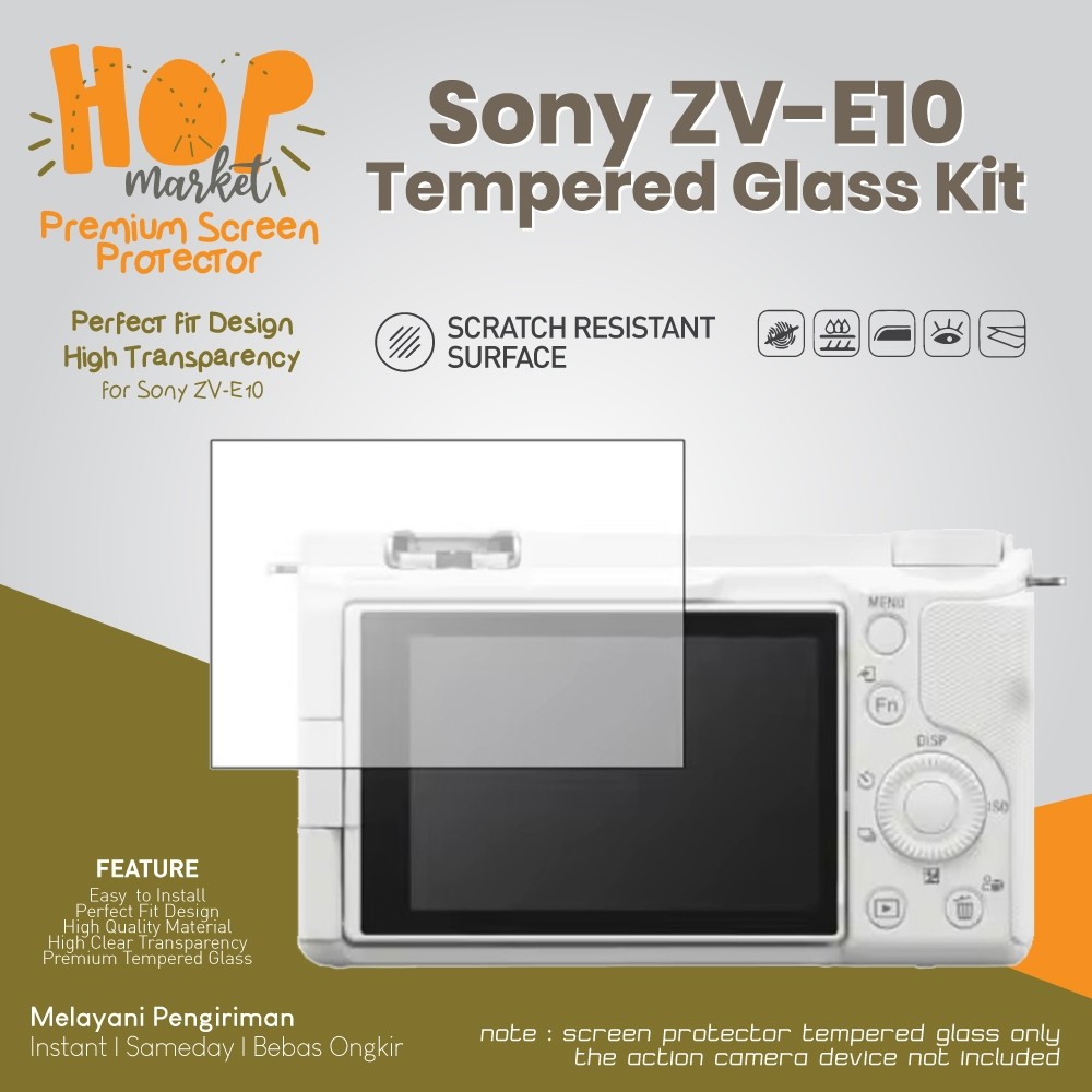 กระจกนิรภัยสําหรับ Sony ZV-E10 Anti-Scratch Alpha ZV E 10 Mark 1 ป้องกันหน้าจอ E10 I