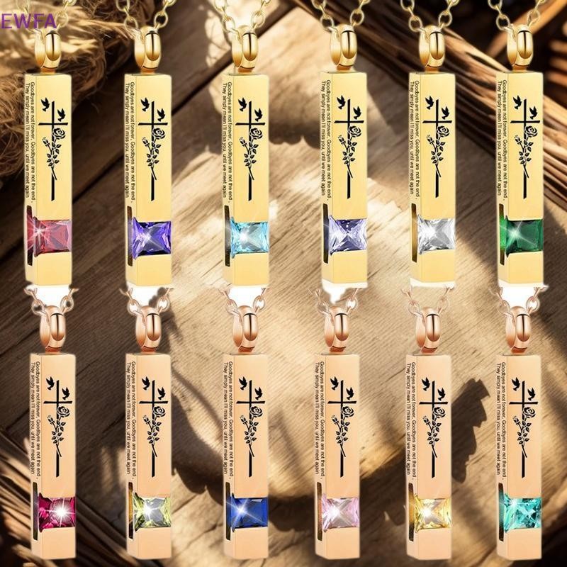 [EWFA-t] Simple ส่วนบุคคลสแตนเลสสัตว์เลี้ยง Urn สร้อยคอ Memorial Cremation Urn จี้สร้อยคอ Keepsake A