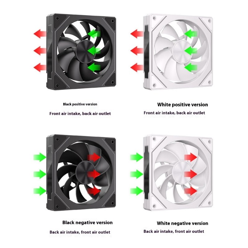 Doublebuy PC Case Fan ARGB Reverse Forward Type Cooling Fan พัดลม CPU 12 ซม. พร้อม
