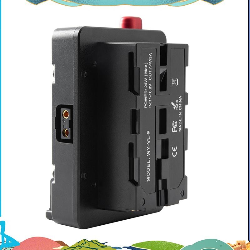 Power Adapter Mount Plate สําหรับ Mini Nano V/V Mount แบตเตอรี่ NP-F NP-F960 NP-F970,D-Tap สําหรับกล