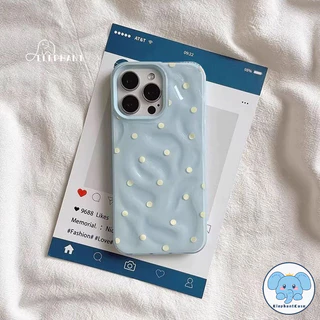 เคสไอโฟน 13 สำหรับ IPhone 17 air 13 11 15 16 14 12 Pro Max 15 14 16 6 Plus เคสลายการ์ตูนจุดสีสันสดใสเรียบง่าย