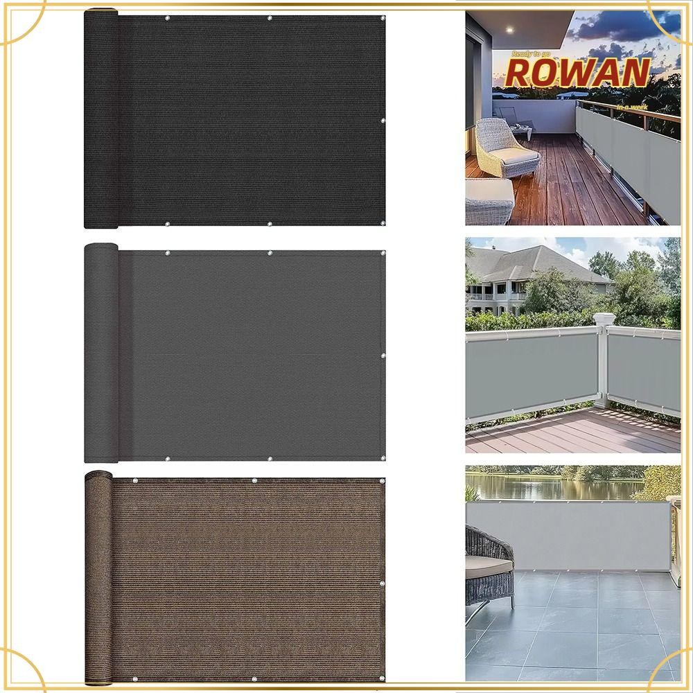 ROWANTH ผ้าบังแดดระเบียง, กันน้ํา 3/5/6M Sun Shading Sails, รั้วคุณภาพสูง Patio รั้วป้องกัน Patio