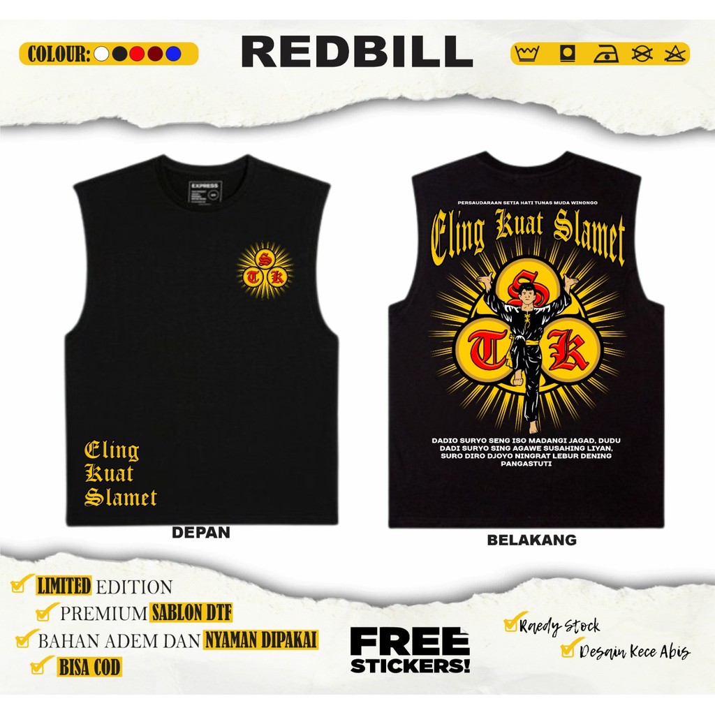 ใหม่ล่าสุด PSHW STK ELING STRONG SLAMET SINGLET T-SHIRTS - PSHW SYMBOL SINGLETS - SIMPEL PSHW SINGLE