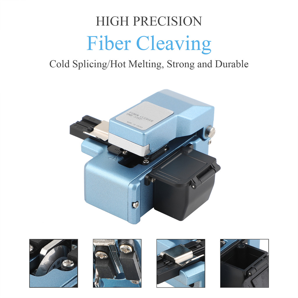 ความแม่นยําสูง One-Step Fiber Optic Cleaver Kit FTTT Fiber Optic Cleaver สําหรับ 0.25/0.9/3.0 มม.ไฟเบอร์ Waste Collection กล่อง