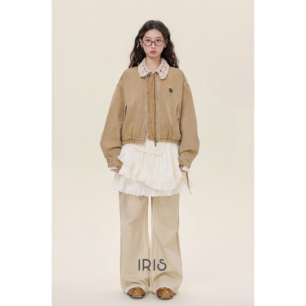 [ พร้อมส่ง ]  IRIS BOUTIQUE  IJ25801 Vintage lace jacket เสื้อผ้าผู้หญิง เสื้อแขนยาว กันหนาว ได้ 10-20 องศา ราคา ถูกที่สุด ดีลบีเคเค แกลเลอรีภาพที่ 5