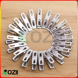 กิ๊ฟหนีบผ้า คลิปหนีบผ้า ตัวหนีบผ้าสแตนเลส stainless steel clothespin แพ็ค 20 ตัว