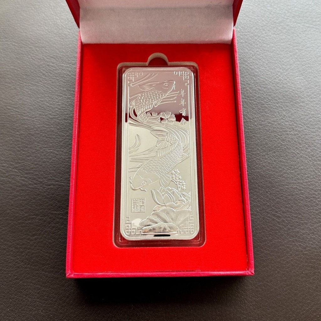 100g Silver Bar แกะสลักประณีตการลงทุน Silver Bar อิฐเงิน Nuggage Stored มูลค่าคอลเลกชัน Silver Silve