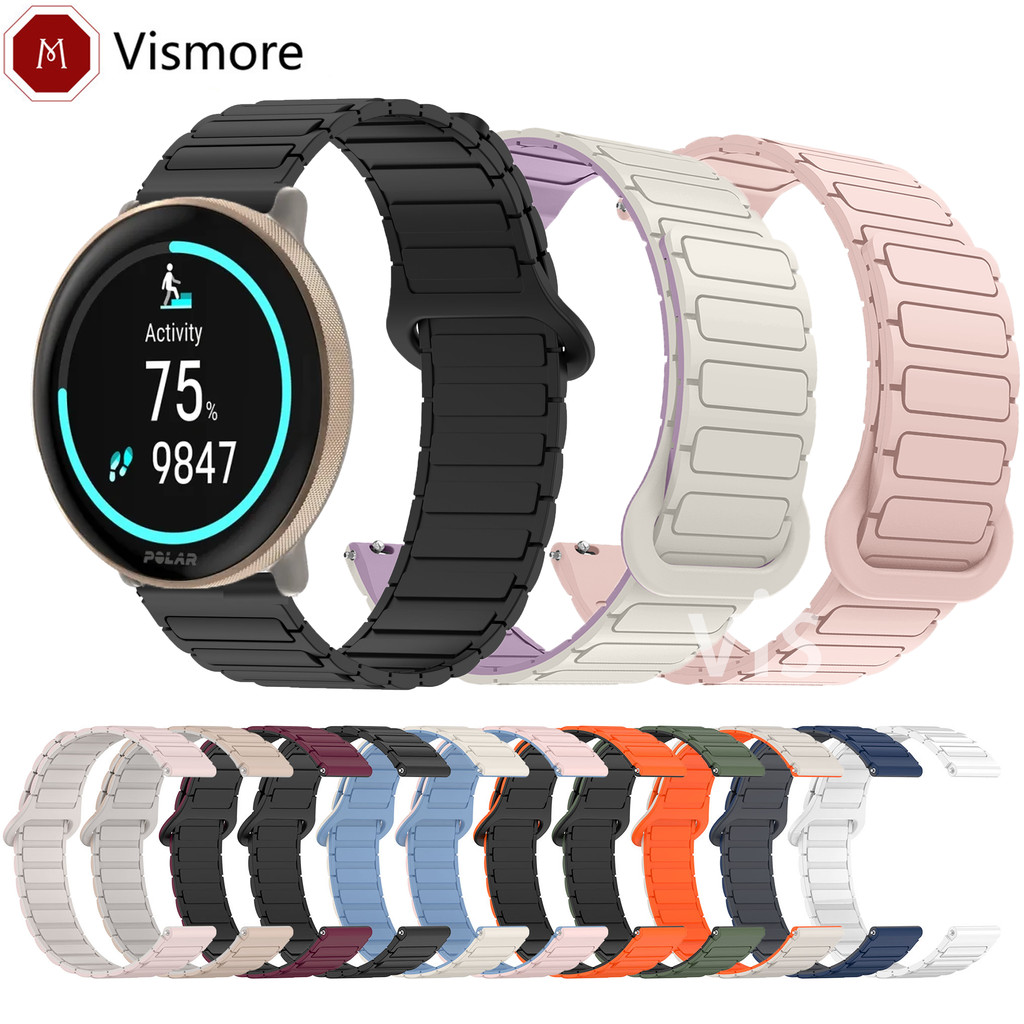 ใหม่ Strong Magnetic สําหรับ POLAR Vantage M M2/V2/V3 SHIFT Polar Grit X Pro Titan ซิลิโคน Loop กันน