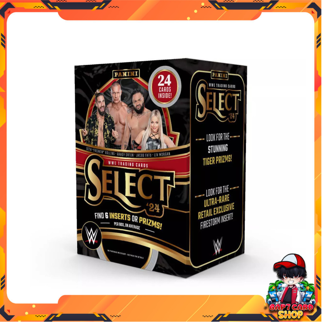 [ พร้อมส่ง ] ยกกล่อง !! 2024 Panini WWE Select Wrestling Trading Cards Blaster Box (p0)