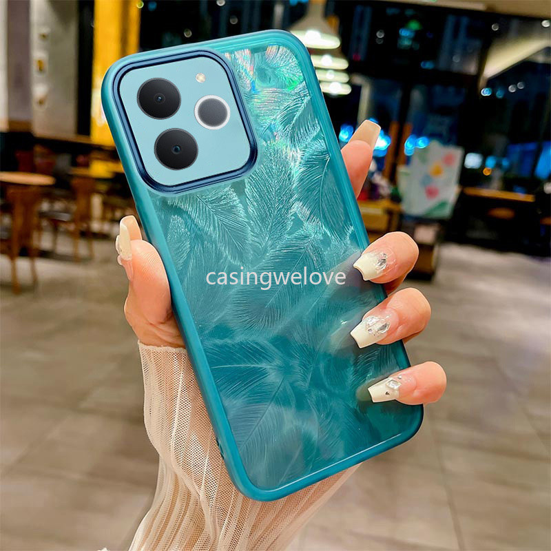 เคสโทรศัพท์สําหรับRealme Note 70 70X Note70 Note70X 70T 4G 5G 2025 Glitter Featherซิลิโคนกันกระแทกปลอกเลนส์กล้องป้องกันปกหลัง - รูปที่ 6