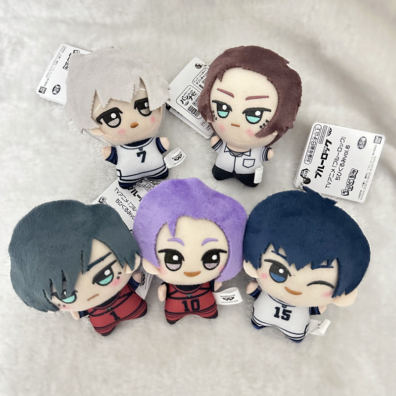 ใหม่ 10 ซม.สีฟ้าล็อค Chigiri Hyoma Bachira Meguru Isagi Yoichi จี้พวงกุญแจ Soft Plush ยัดตุ๊กตาของเล