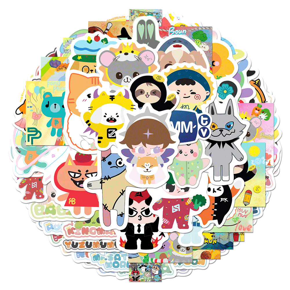 75 ชิ้น GMMTV สติกเกอร์ Polesan Domiia Permpoon Jadee สติกเกอร์สําหรับกระเป๋าเดินทางโทรศัพท์มือถือ