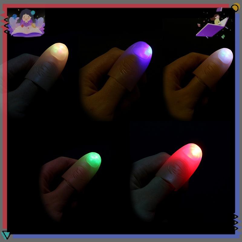 ❤❤ Fad fire-new 2 ชิ้นปาร์ตี้ light up เรืองแสงนิ้วหัวแม่มือนิ้วหลอกปรากฏแสงใกล้ ราคา ถูกที่สุด ดีลบีเคเค แกลเลอรีภาพที่ 2