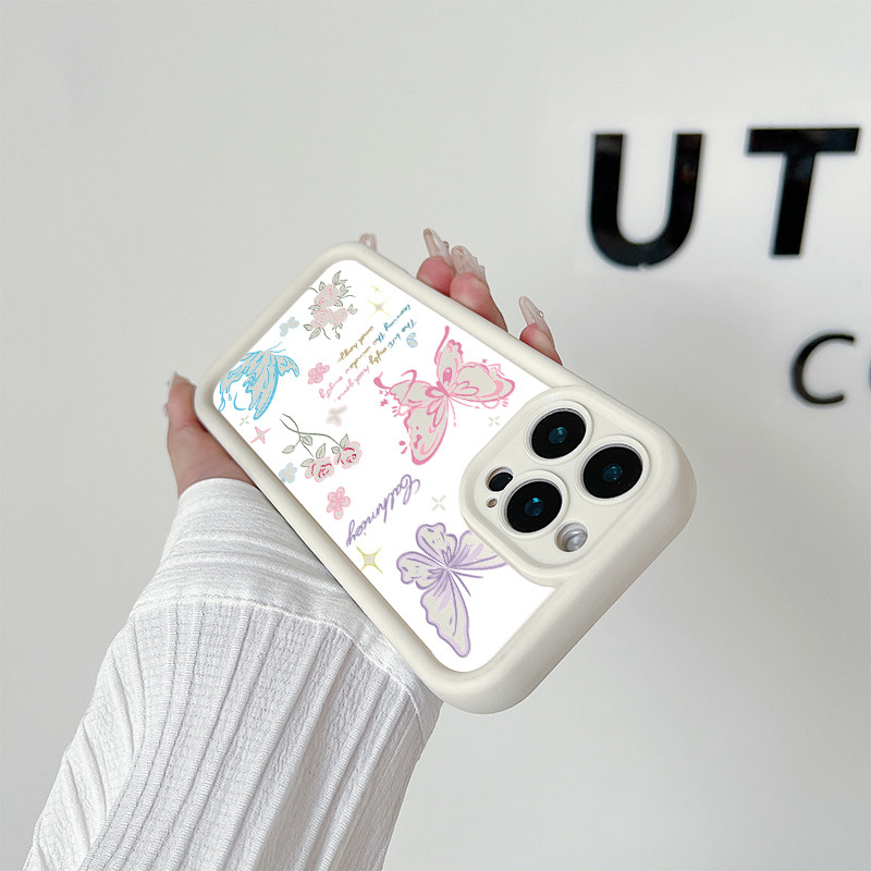 จัดส่งจากประเทศไทย ผีเสื้อสีสันสดใสเต็มจอ for VIVO Y17 Y12 Y15 Y11 Y12i Y100 Y200E Y19s Y29(5G) - รูปที่ 5