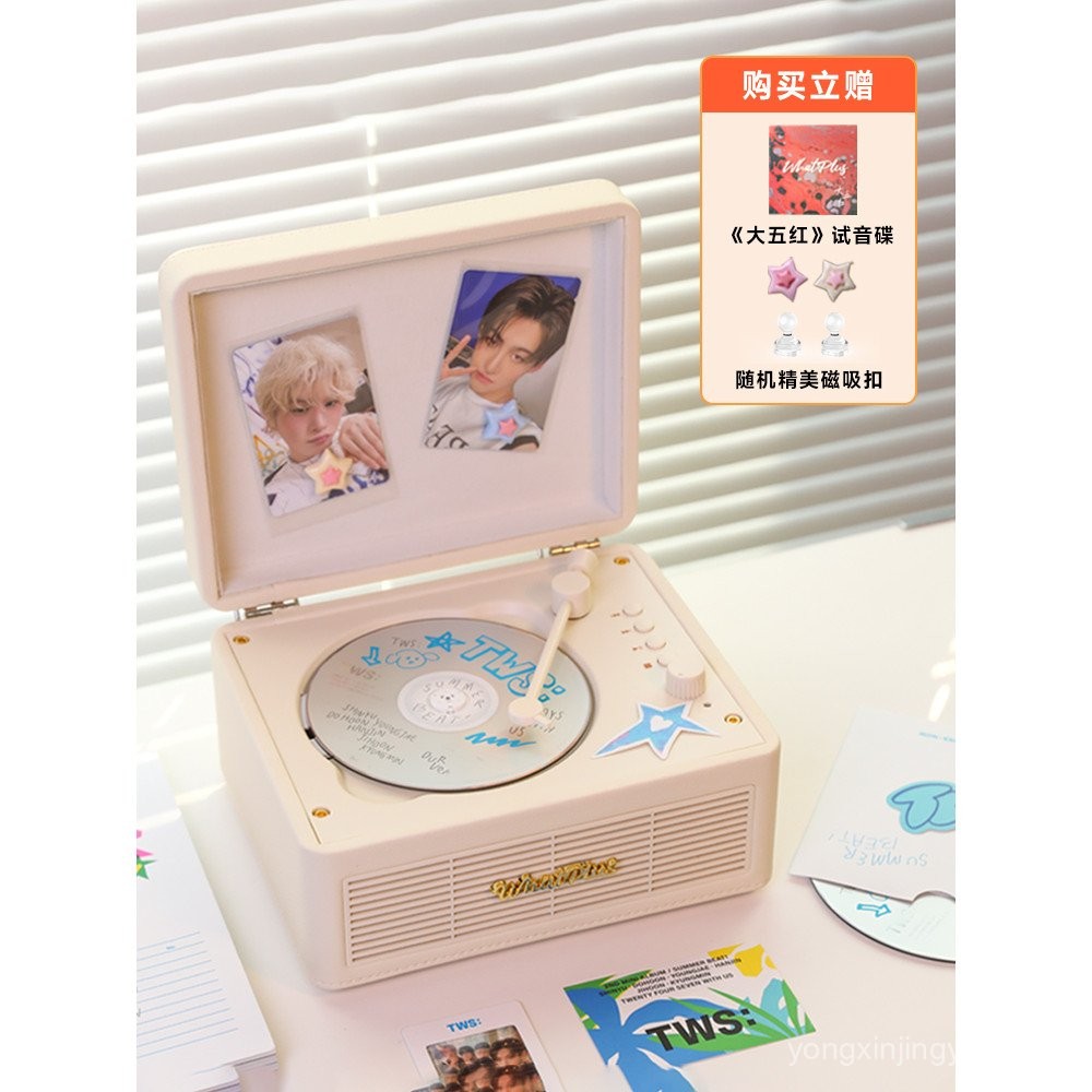 WhatPlus สอบถาม Plus C300cd Player อัลบั้ม Player All-in-One Player cd Record Player Retro CD Player