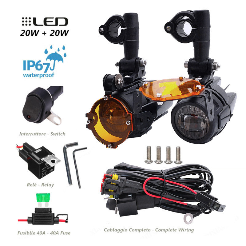 เหมาะสําหรับ R1200GS F800 GT20 GT20MAX Water Bird Fog Light Harley รถจักรยานยนต์หมอก Shop ไฟเสริม L