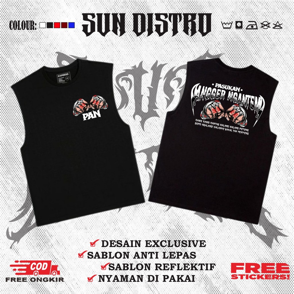 ANTGGER NGANTEM TROOPS NEUTRAL SINGLET T-SHIRT SINGLE NEUTRAL SINGLET - GANK NEUTRAL SINGLET - SIMPL