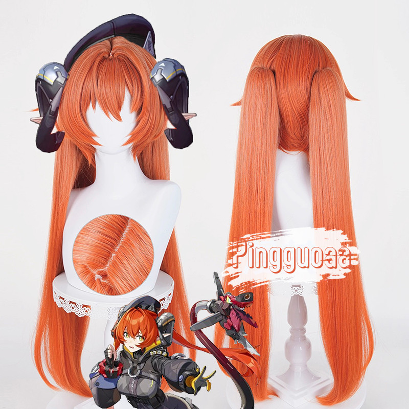 【Manmei】Zenless Zone Zero Orphie Magnusson Cosplay Wig 80cm Long Ponytails Heat-Resistant Synthetic 